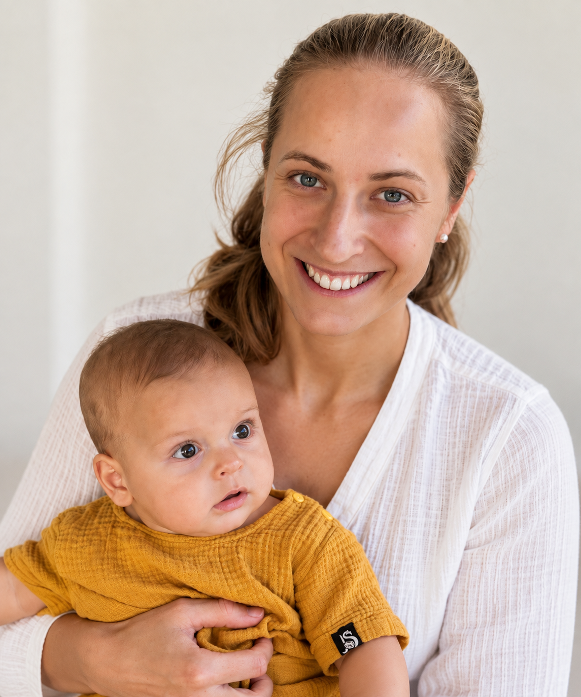 Martina Holcmanová mit Kind